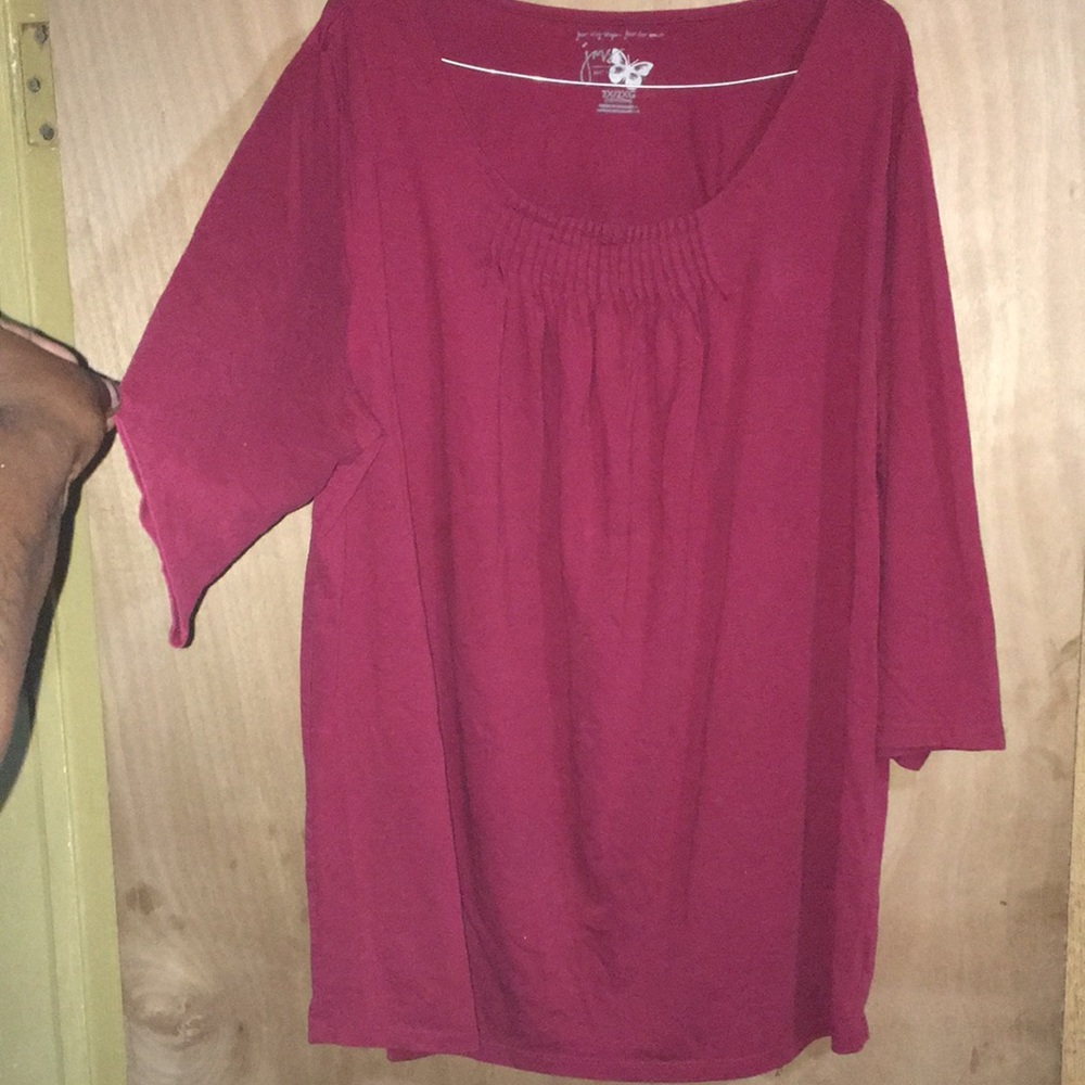Just My Size 3/4 sleeve top 2X